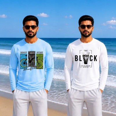 Men's Full Sleeve T-Shirt 2pis combo offer