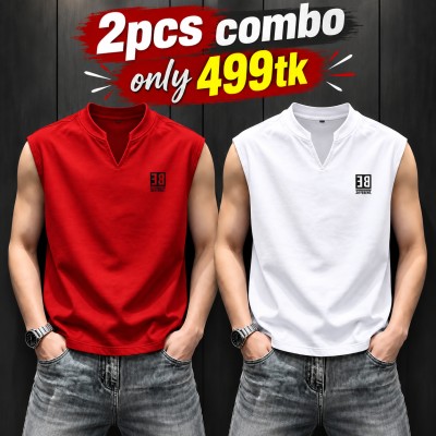 Premium V-Neck Sleeveless 2pcs Combo